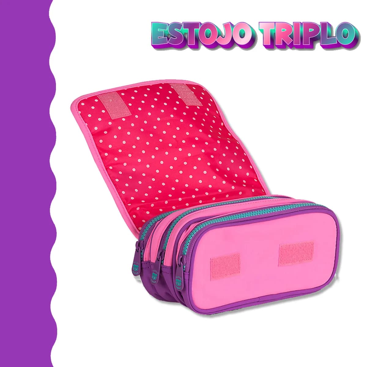 Kit mochila escola infantil Luluca com lancheira estojo Clio