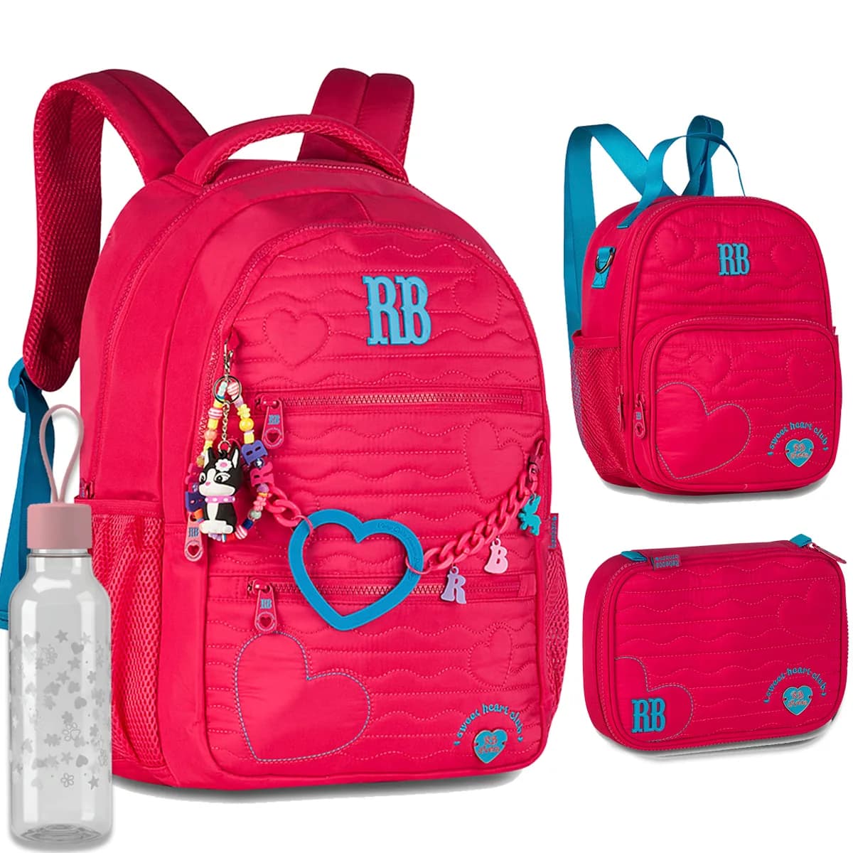 Kit Mochila Rb + Lancheira Termica + Estojo Rebecca Bonbon