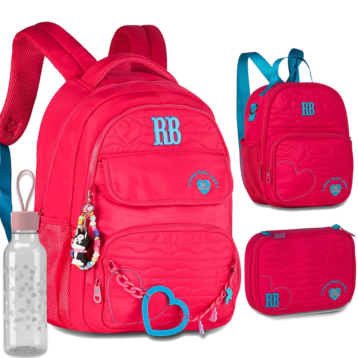 Kit Mochila Rb + Lancheira Termica + Estojo Rebecca Bonbon