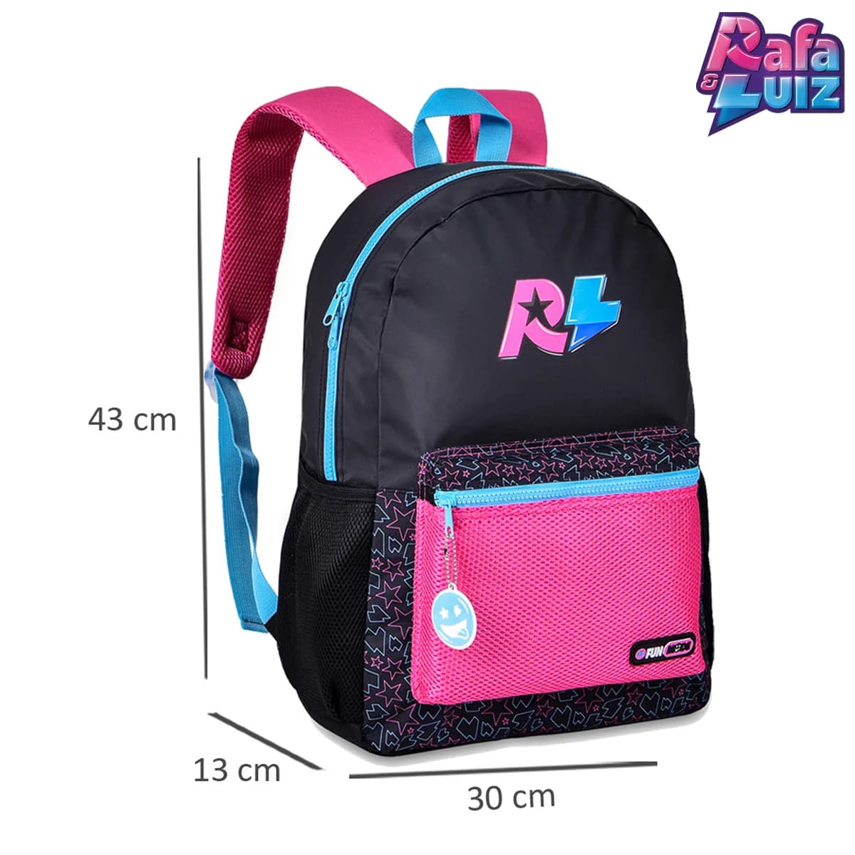 Mochila Bolsa Rafa E Luiz Escolar Linda Grande Fofa Oficial